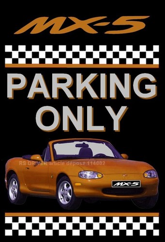 Plaque parking only - plaque,